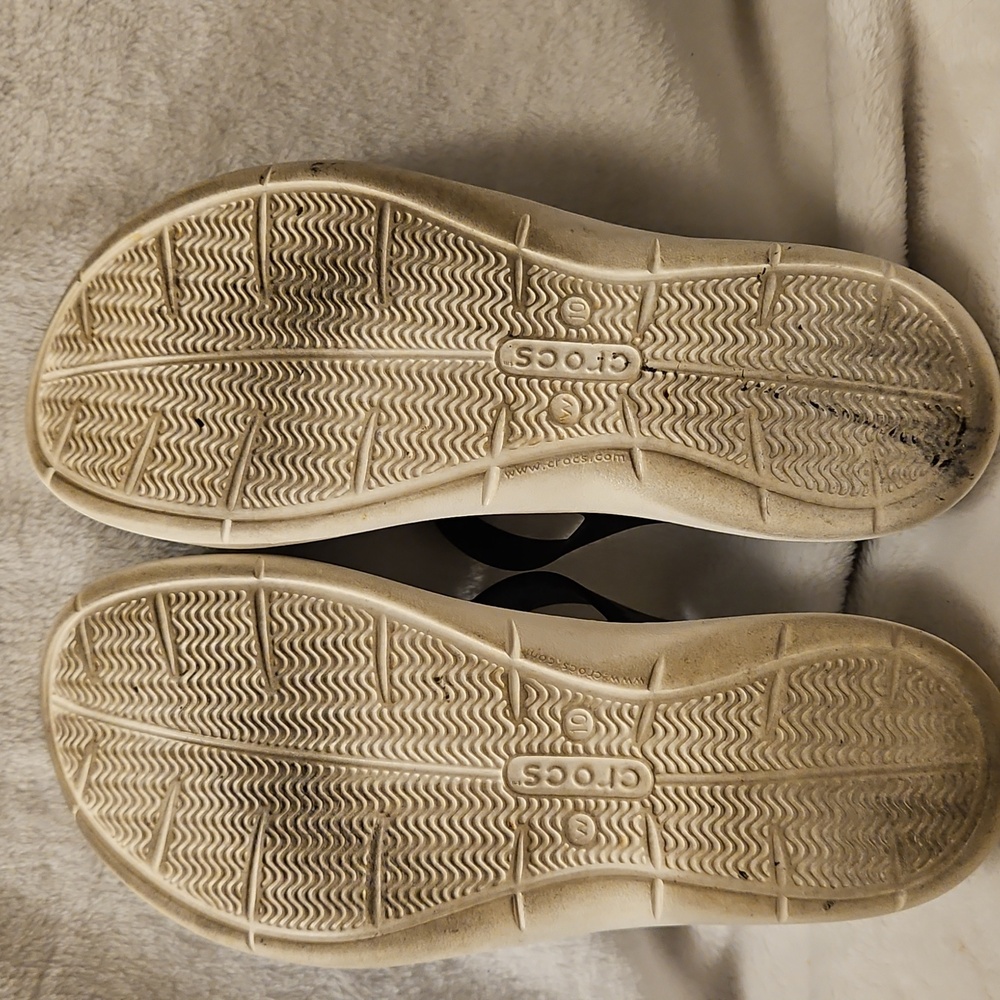 CROCS Women's Black Strappy Sandals - Picture 3 of 3